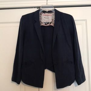 Anthropologie dark blue blazer